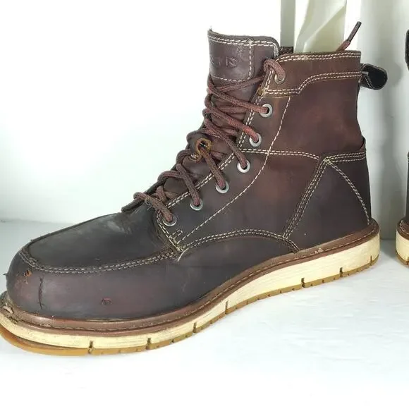 Keen Men’s San Jose 6 US 10,5D Brown Leather Utility Aluminum Toe Work Boots